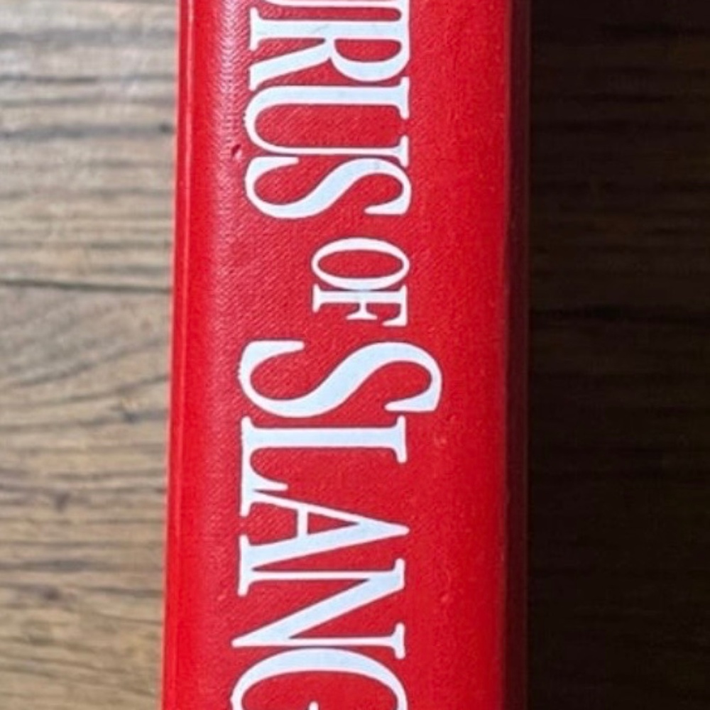 Vintage The Thesaurus Of Slang Red Book DarkAcademia